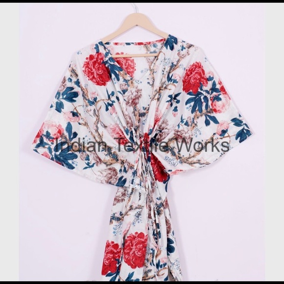 Dresses & Skirts - Gorgeous Indian Textile Works floral caftan
